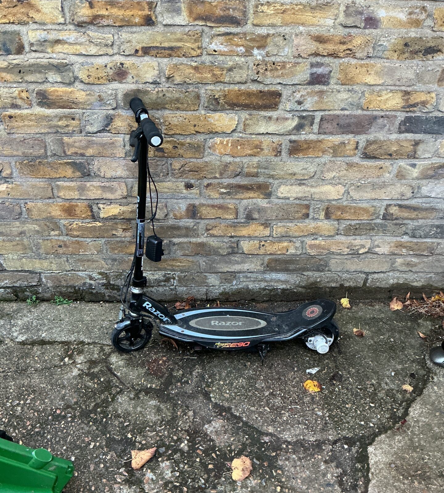 Foldable Razor E Prime electric scooter for personal transportation.