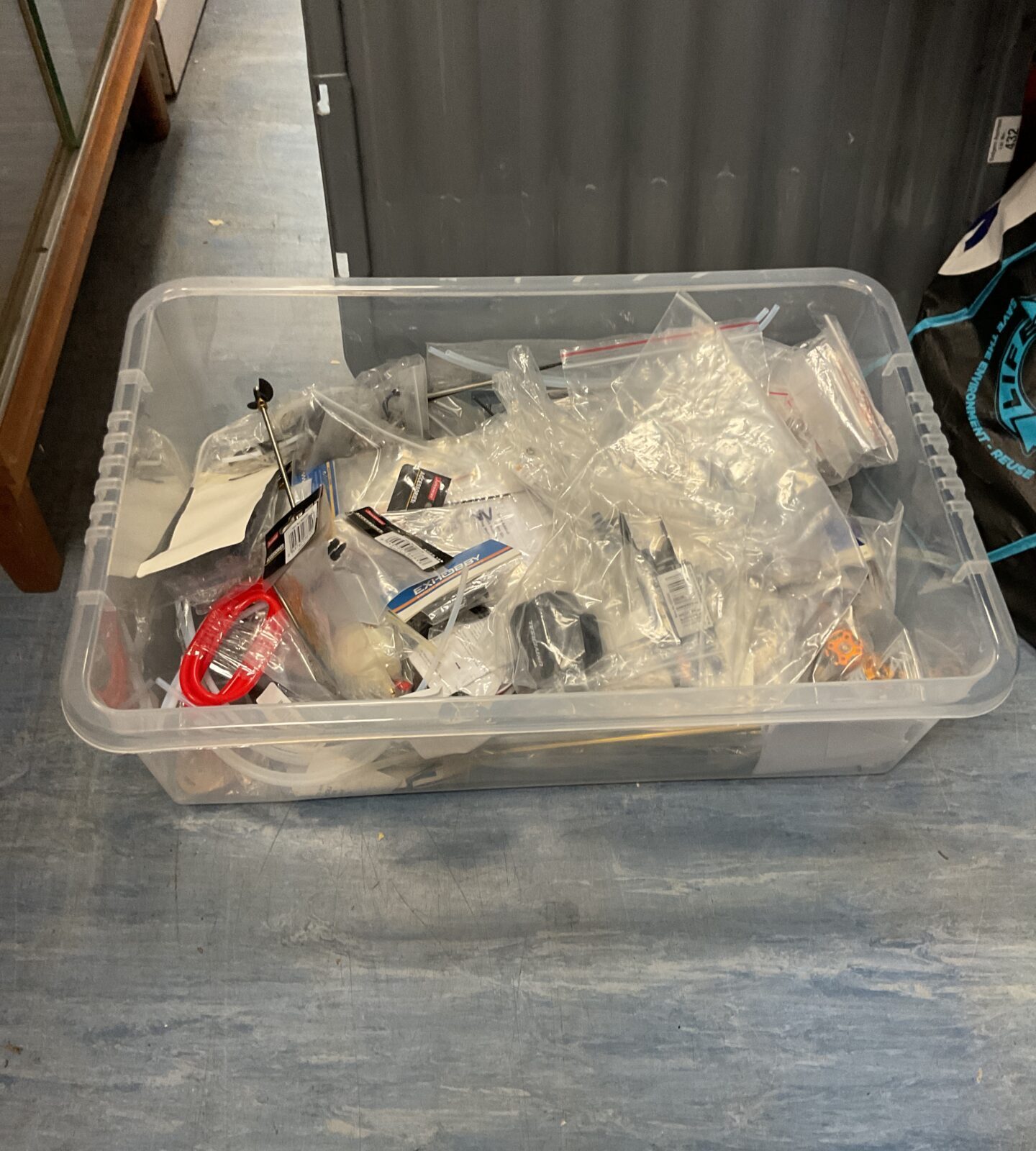 Large lot of new RC model parts and accessories for hobbyists.