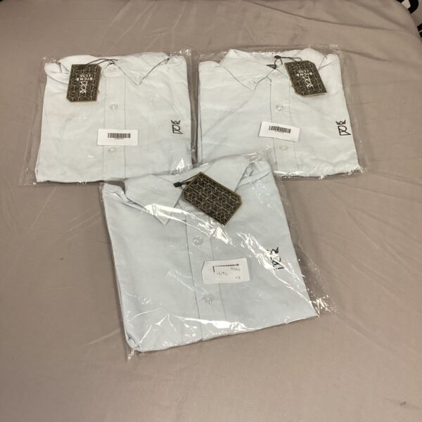 Three new Riche Luxe men's shirts presented in a lot.