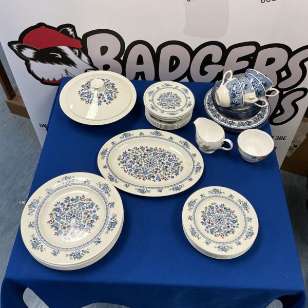 Royal Albert Plymouth dinner service set with floral design.