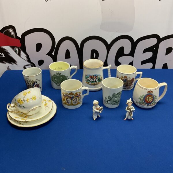 Royal Doulton 1911 Coronation mug and other commemorative ware collection.