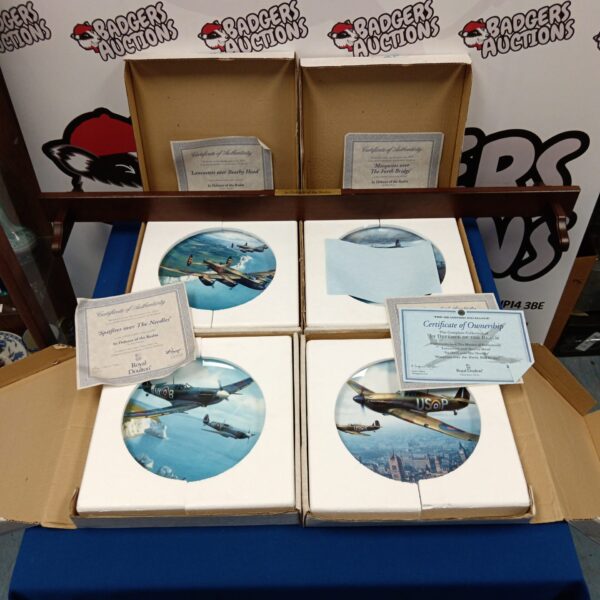 Royal Doulton Defence of the Realm plates set, WWII aircraft collectibles