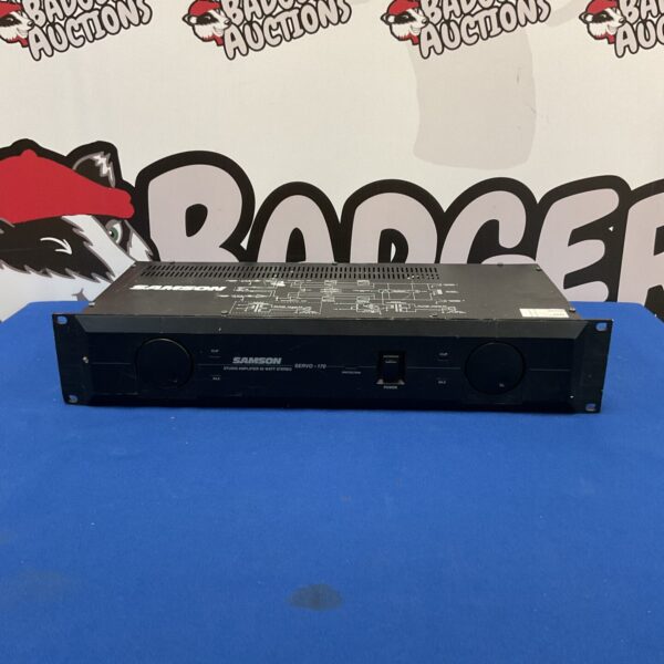 Samson Servo-170 stereo amplifier, vintage studio equipment.