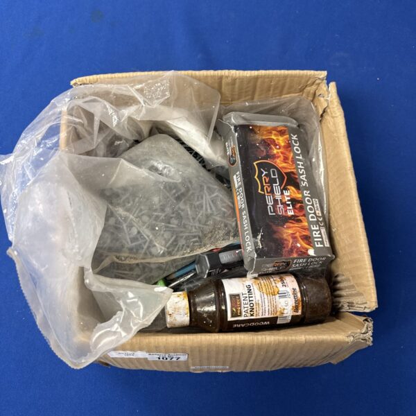 Mixed hardware lot from shed clearance, including nails and screws.