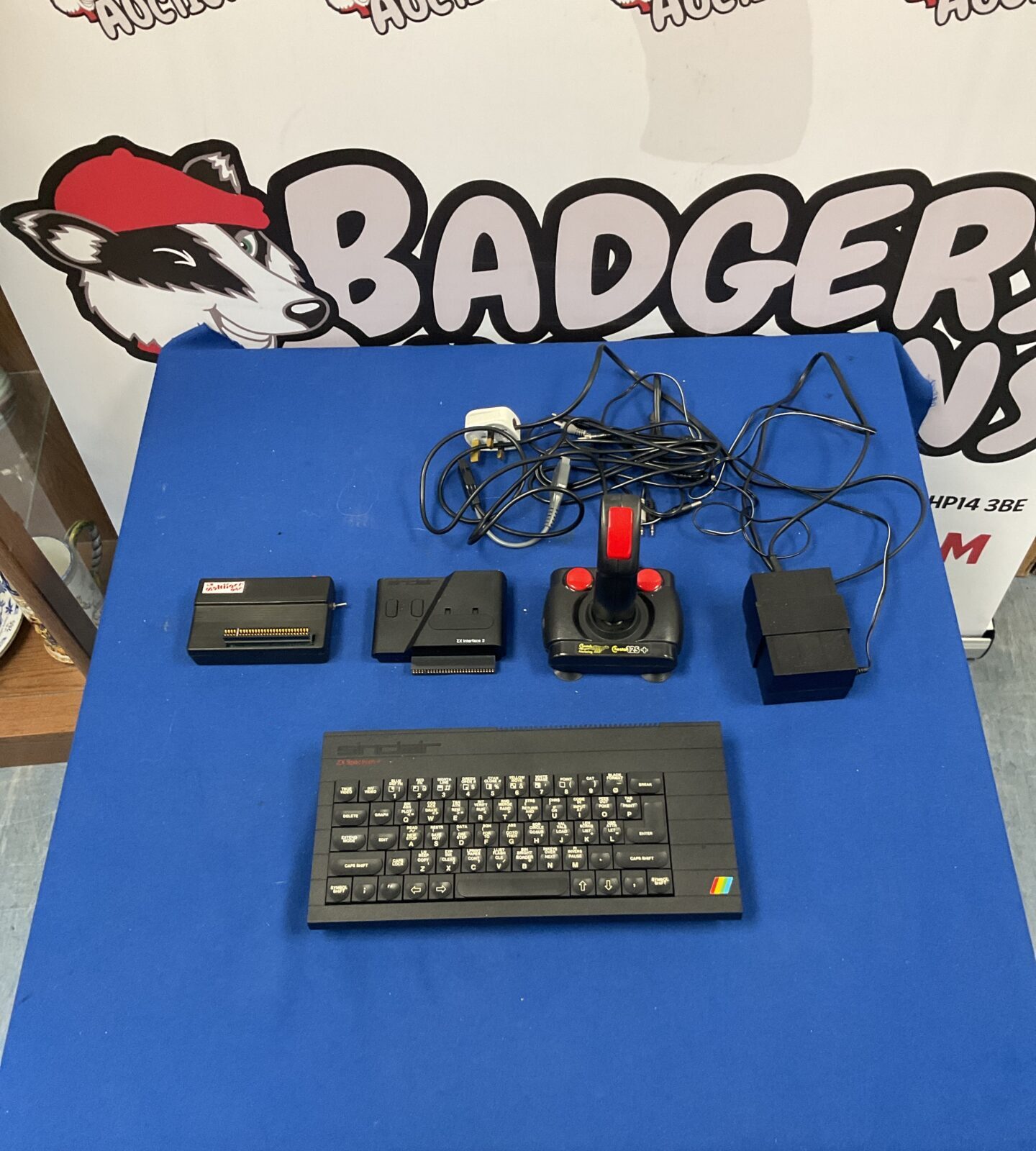 Sinclair ZX Spectrum + computer with Cheetah 125+ joystick for retro gaming