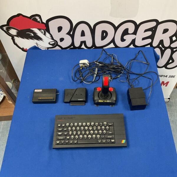 Sinclair ZX Spectrum + computer with Cheetah 125+ joystick for retro gaming