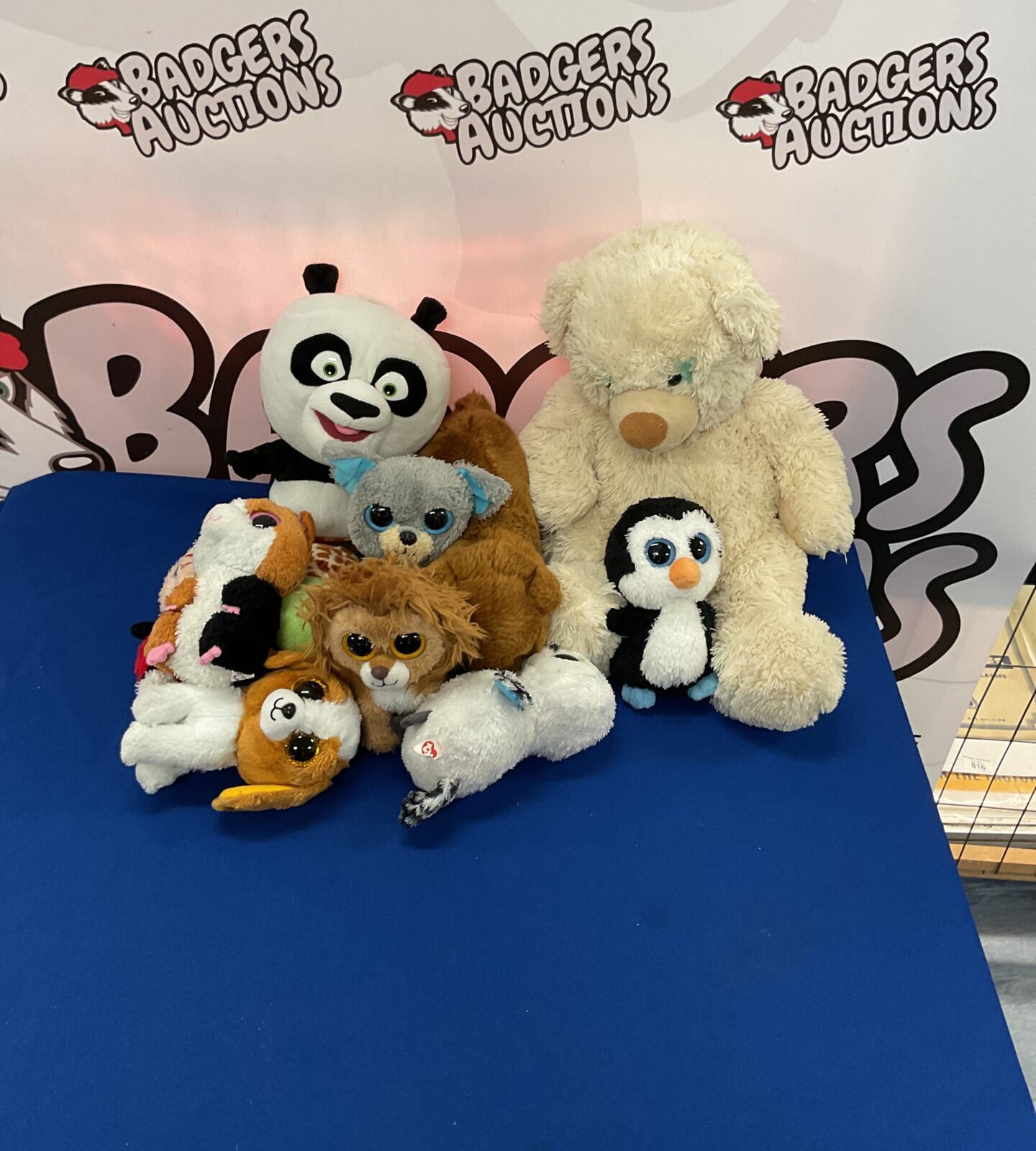 Assorted soft toy bundle including Ty Beanie Babies.