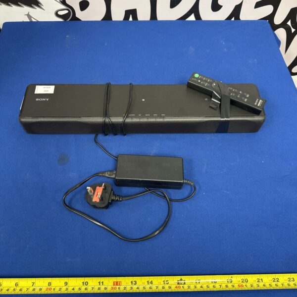 Sony HT-CT780 soundbar system with remote and power pack.
