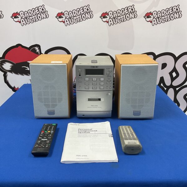 Vintage Sony PMC-D40L component system with remote control.