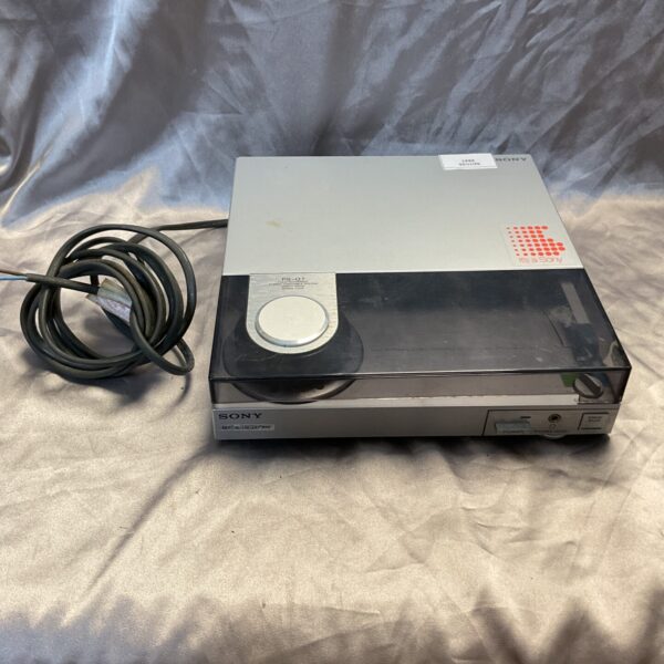 Vintage Sony PS-Q7 portable turntable in as-found condition.