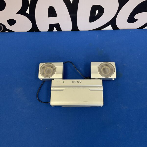 White Sony SRS-T70 portable mini speaker system.