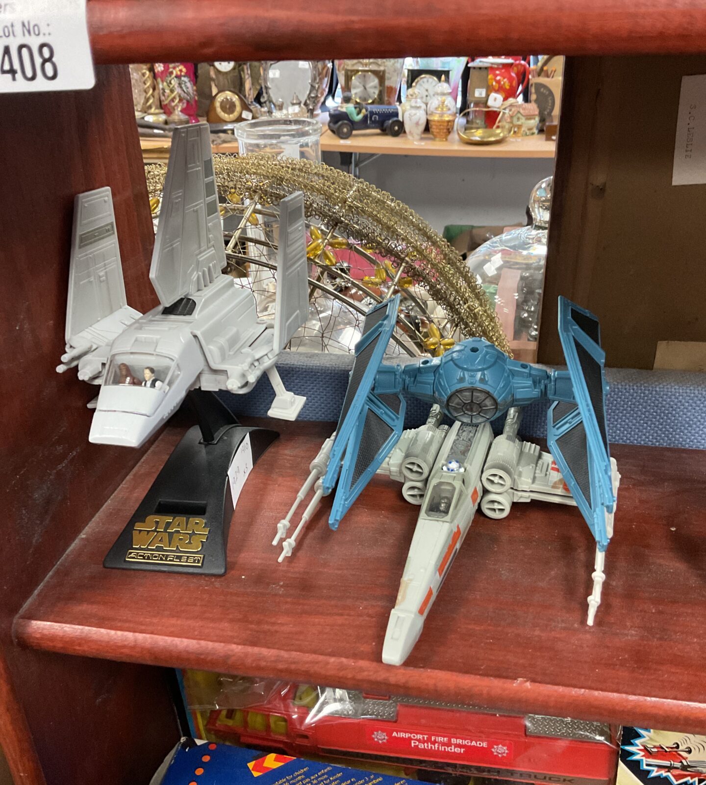 Vintage Star Wars Micro Machines lot of three vehicles.