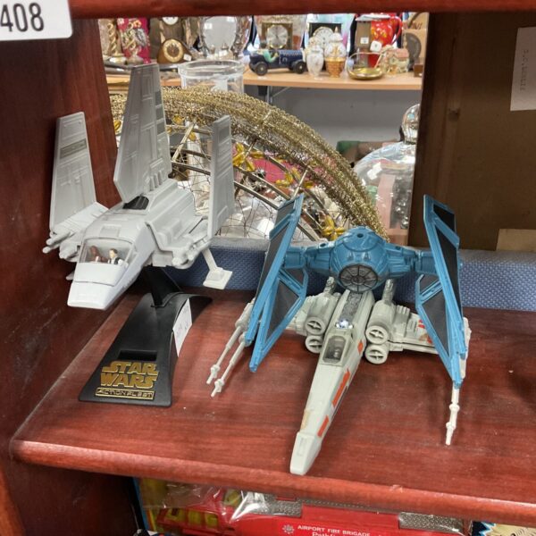 Vintage Star Wars Micro Machines lot of three vehicles.