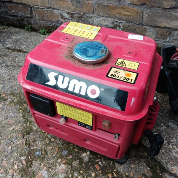 Red Sumo petrol generator for portable power and camping.