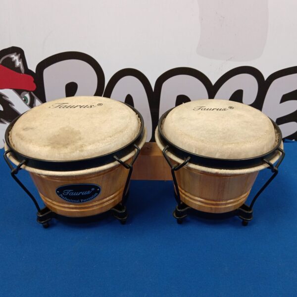 Taurus bongo drum set, professional percussion instrument.