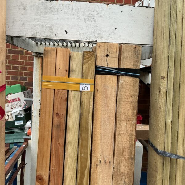 Stacked timber bundles ready for construction or DIY projects.