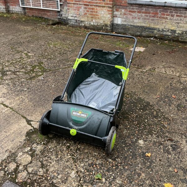 Victor lawn rake for collecting leaves and garden debris.