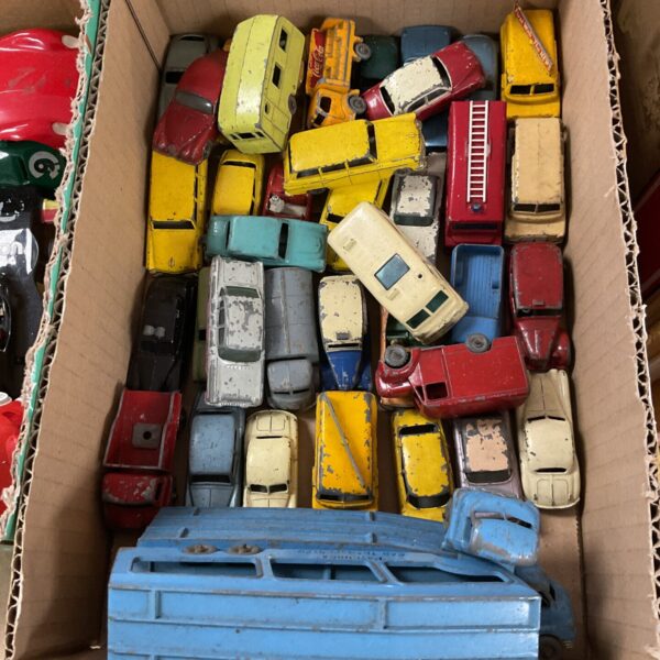 Vintage Matchbox diecast vehicles in a mixed lot.