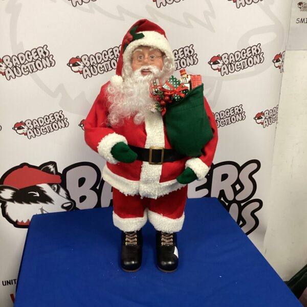 Large vintage Santa Claus figure for Christmas decoration.