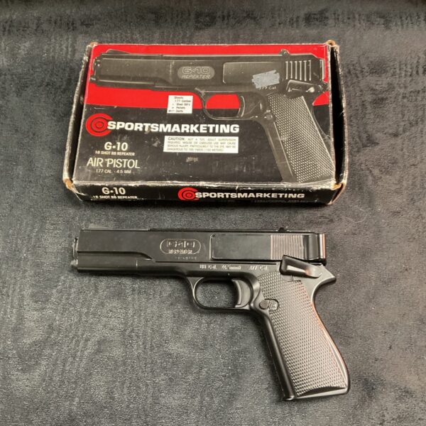 Vintage Sportsmarketing G10 air pistol in good condition.