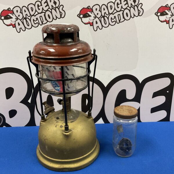 Vintage Tilley paraffin lantern with new mantle, classic outdoor lighting.