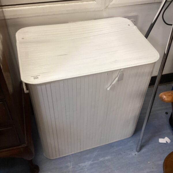 Vintage metal washbin for laundry and farmhouse decor.