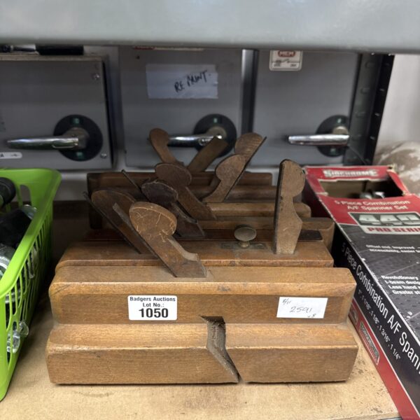 Vintage wood planes lot for woodworking and collecting.