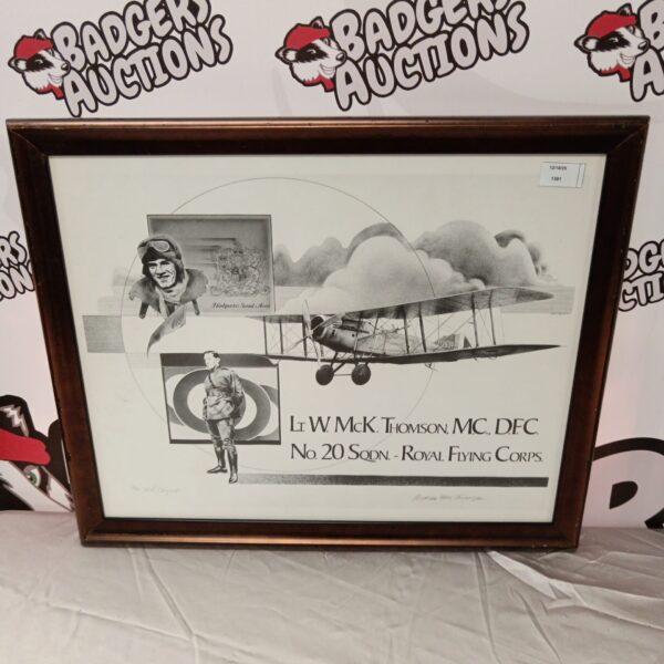 Signed limited edition print of Lt W McK Thomson by Richard J Bryant.