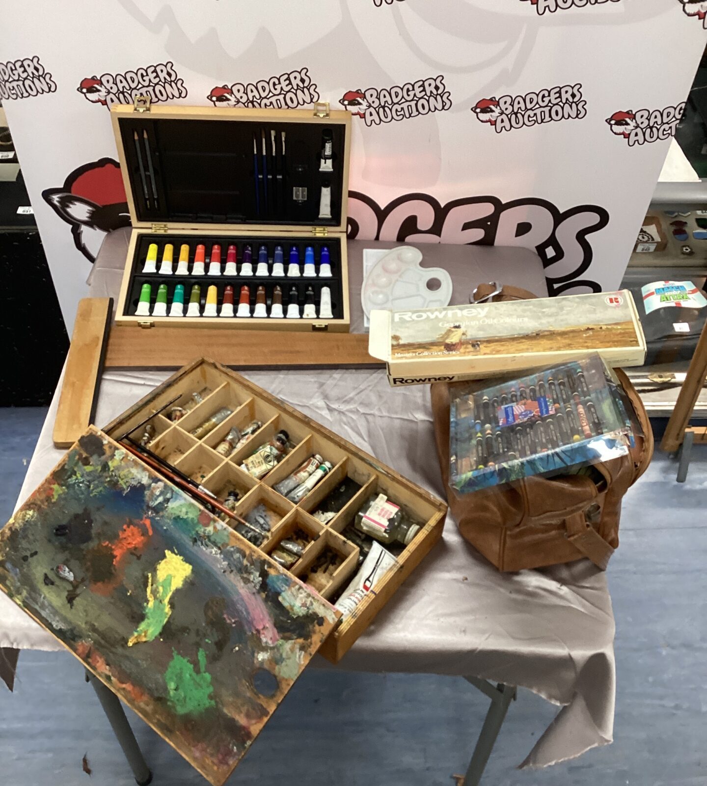 Watercolour paint set bundle with WH Smiths paints and mixed colours.