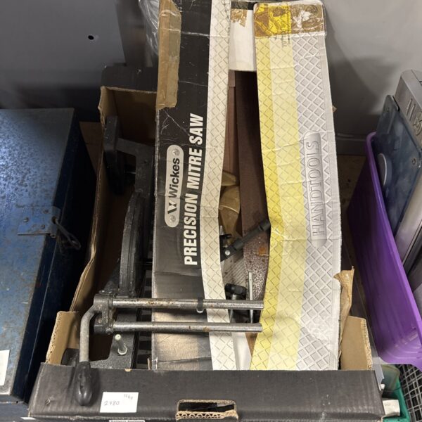 Used Wickes precision mitre saw for woodworking and DIY projects.