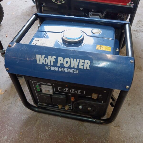 Used Wolf Power WP1050 generator for portable power.