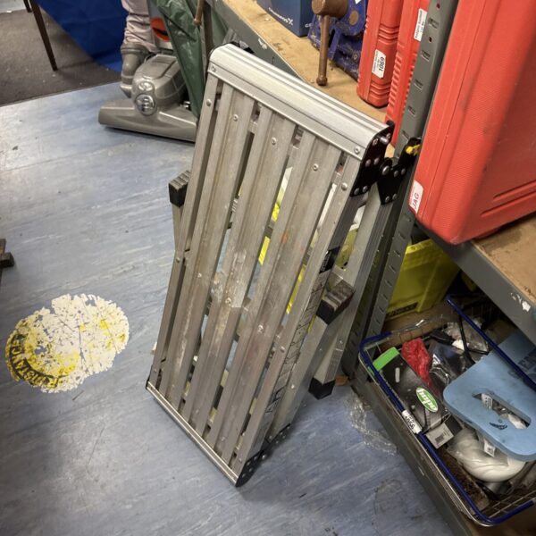 Workzone folding aluminium decorators step for DIY projects.