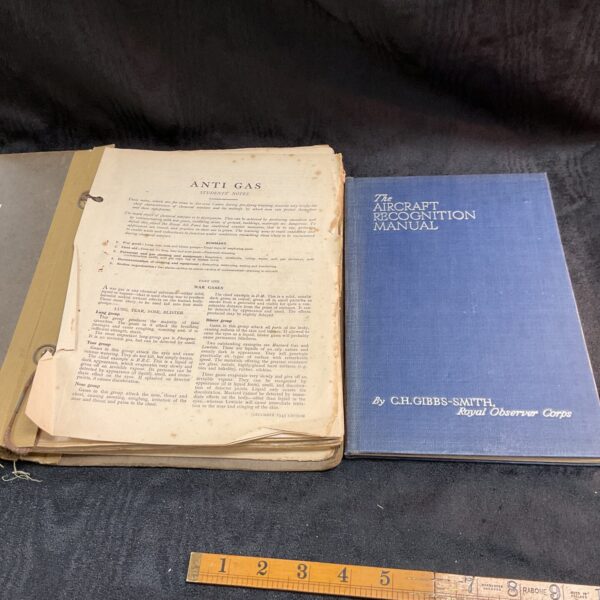 Vintage 1944 WWII Aircraft Recognition Manual cover.