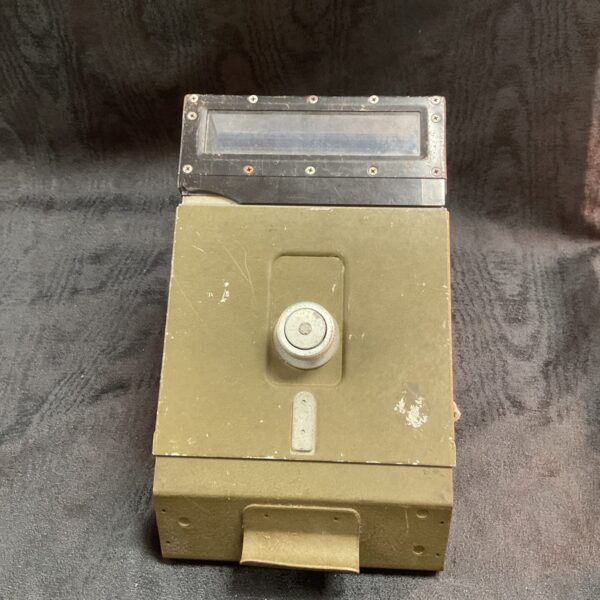 Front view of a WWII Sherman Tank Periscope dated 1943.