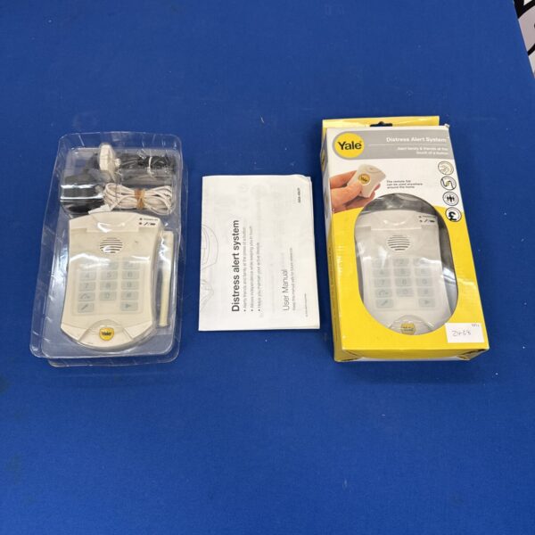 Sealed Yale distress alarm kit for personal safety.