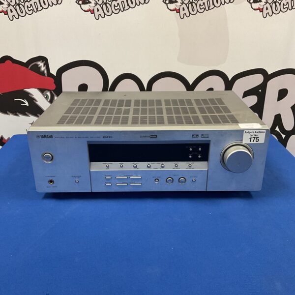 Yamaha RX-V350 AV receiver front view, vintage audio equipment.