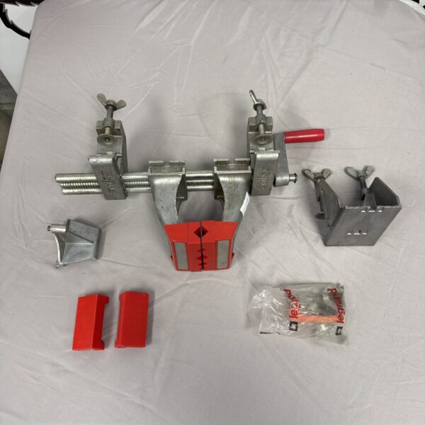 Vintage Zyliss bench clamp system for workshop use.