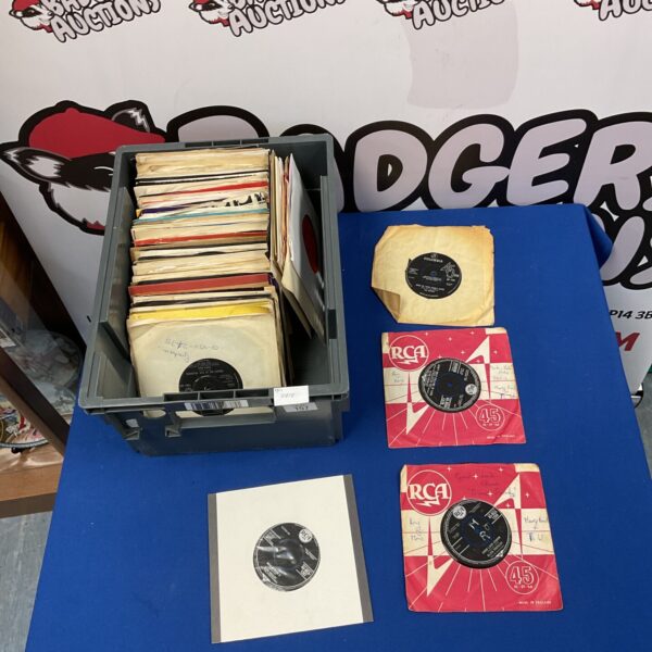 Large collection of 1960s vinyl singles including Elvis and Motown records.