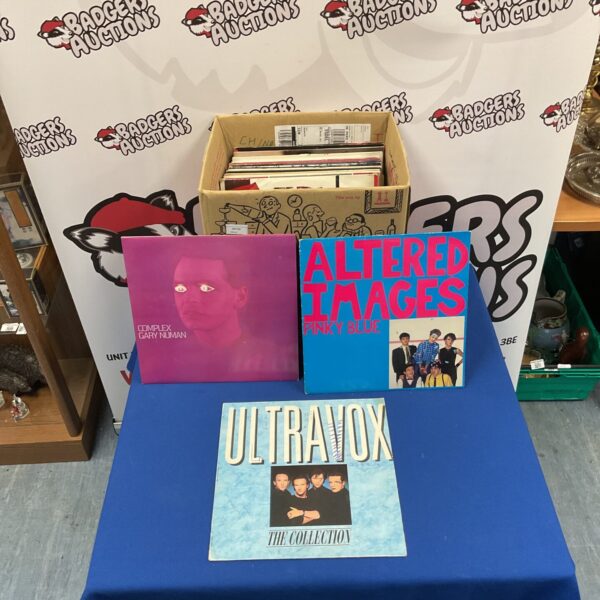 Collection of 1980s vinyl LPs for collectors and music enthusiasts.