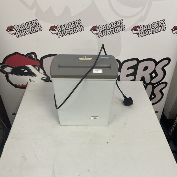 Compact ABC paper shredder for office document security.