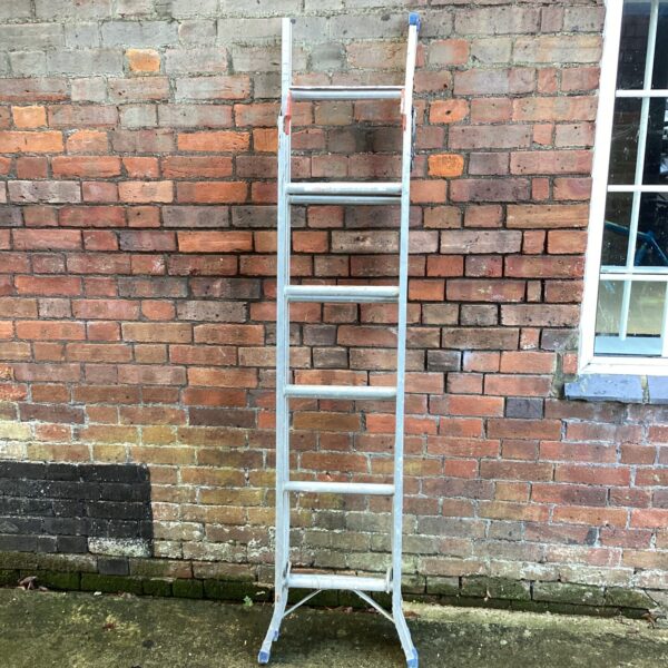 Aluminium Abru extension ladder for reaching elevated areas.