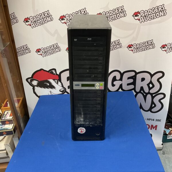 Vintage Acard Technologies DVD CD duplicator tower for media replication.