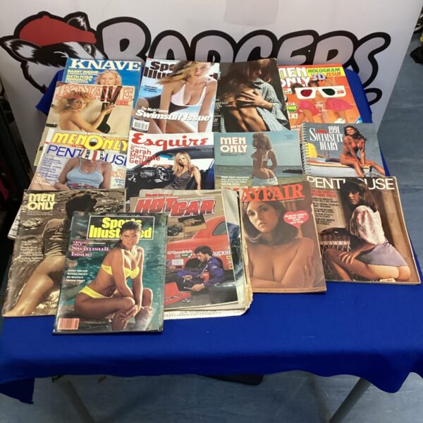 Vintage adult magazine bundle featuring Men Only and Sports Illustrated.