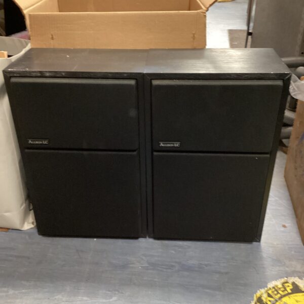 Vintage Allison LC speakers, a pair of bookshelf audio equipment.