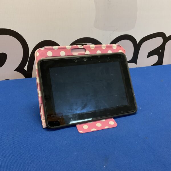 Amazon Kindle X43Z60 e-reader with protective case displayed.