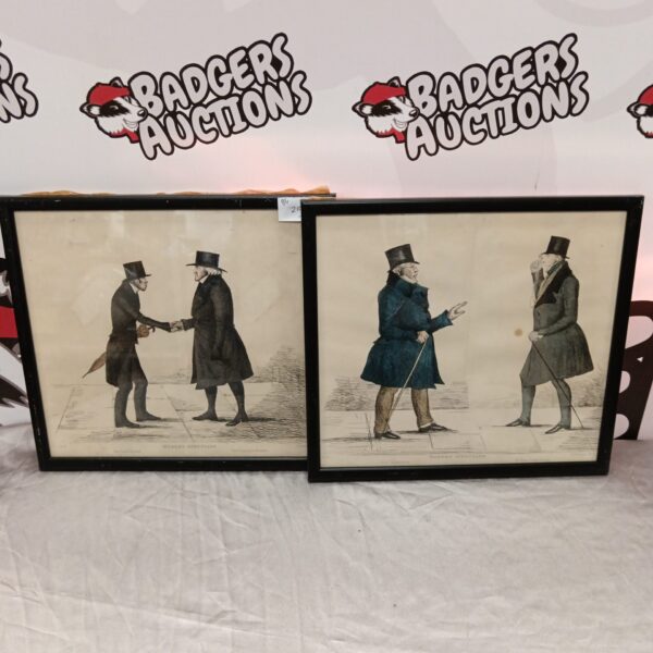 Antique hand coloured engravings of four prominent Athenian figures.