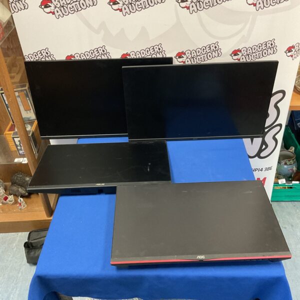 AOC 27 inch computer monitor, clear LCD display screen.