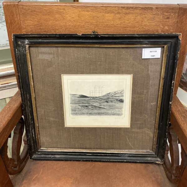 Vintage limited edition architectural progression print signed 59/60.