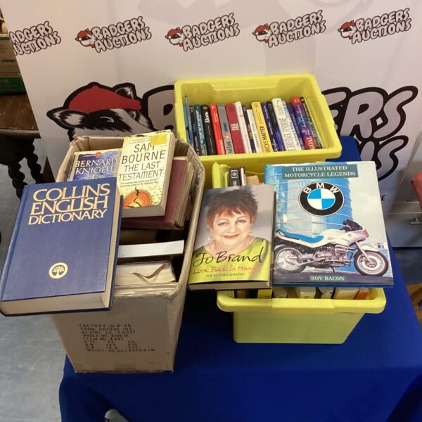 Lot of assorted paperback books for collectors and readers.