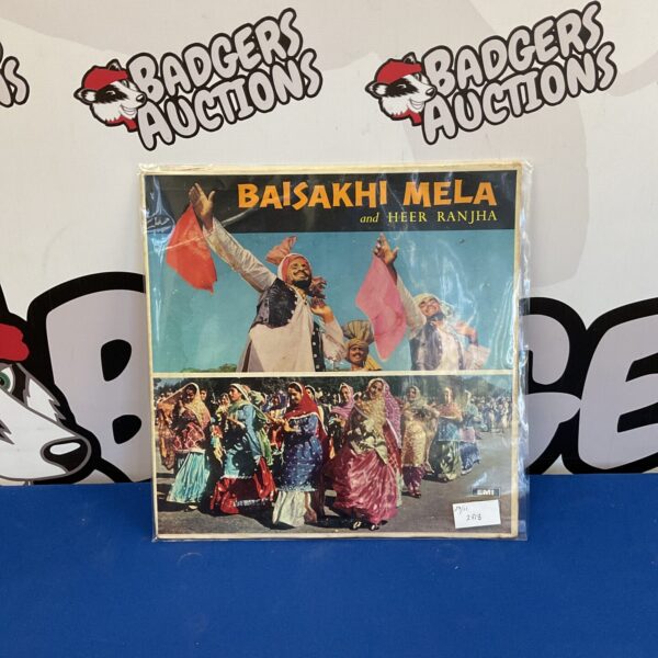 Vintage Baisakhi Mela and Heer Ranjha LP cover art.